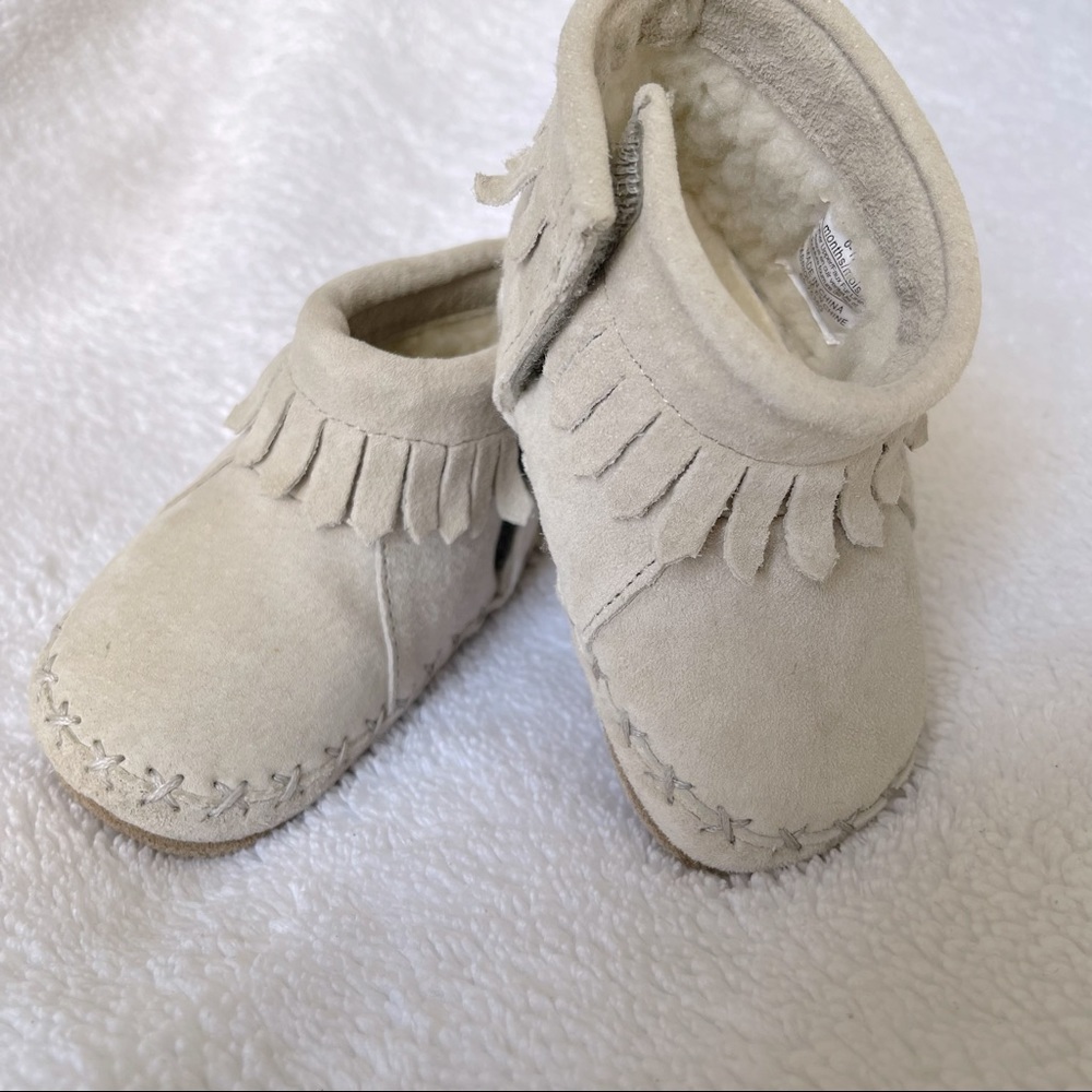 Robeez Cozy Ankle Moccasins | 6-12M | Like New